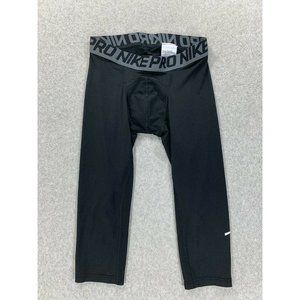 Nike‎ Pro Compression 3/4 Length Tights Pants (Women's Medium) Black